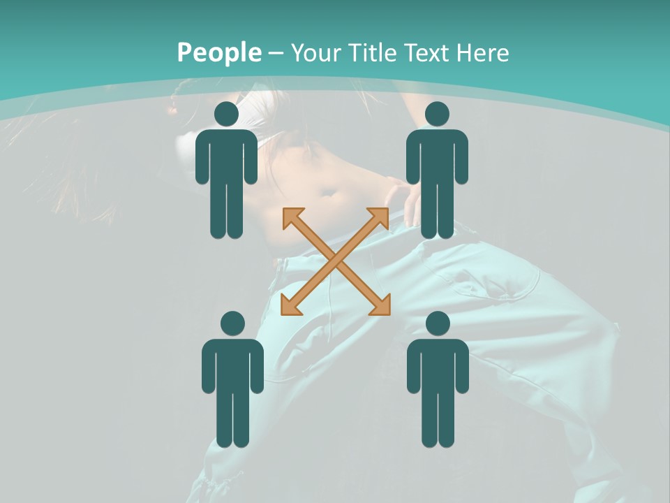 Elegance Agility Girl PowerPoint Template