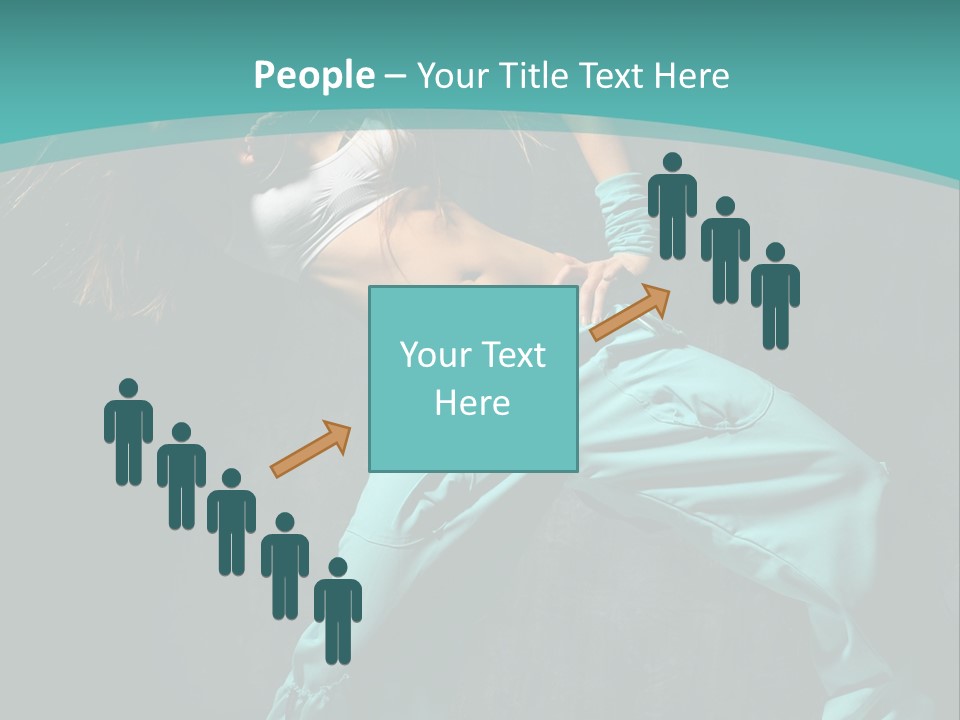 Elegance Agility Girl PowerPoint Template