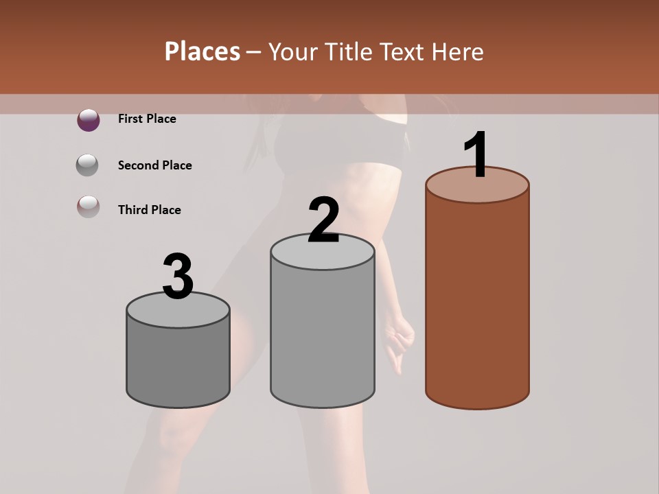 Performer Female Disco PowerPoint Template