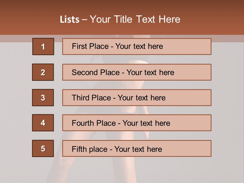 Performer Female Disco PowerPoint Template