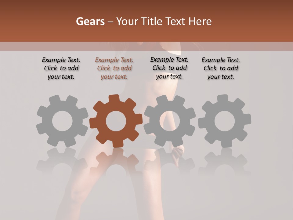 Performer Female Disco PowerPoint Template