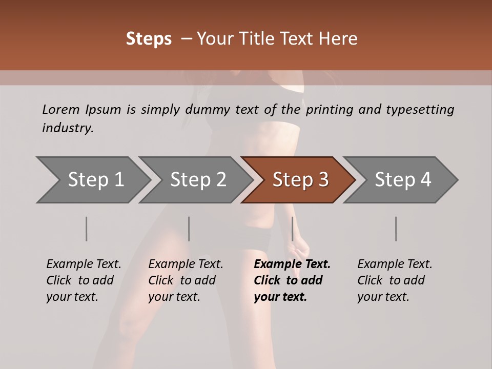 Performer Female Disco PowerPoint Template