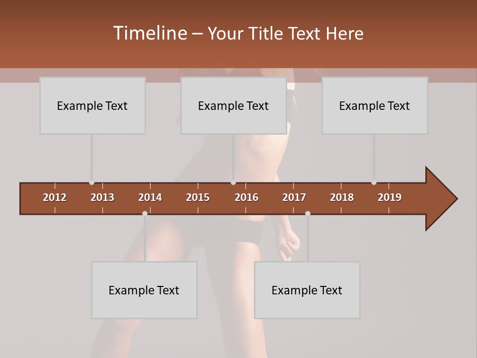 Performer Female Disco PowerPoint Template