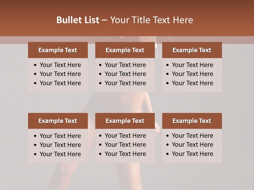 Performer Female Disco PowerPoint Template