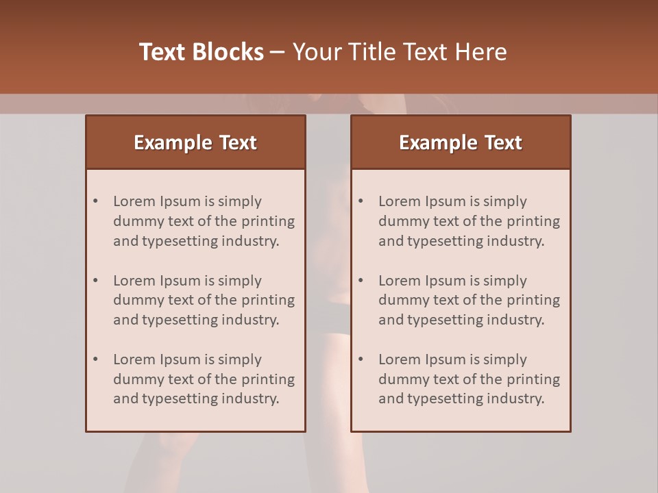 Performer Female Disco PowerPoint Template