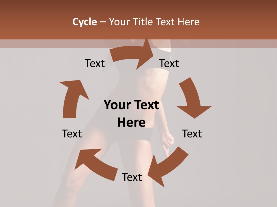 Performer Female Disco PowerPoint Template