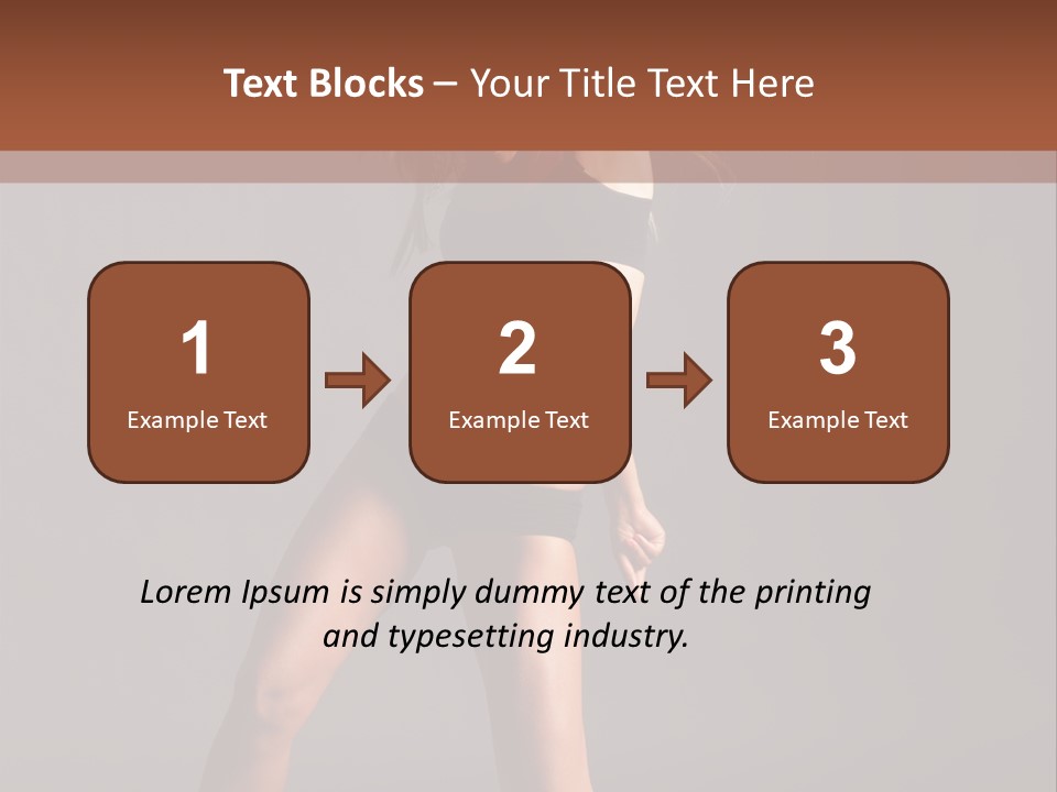 Performer Female Disco PowerPoint Template