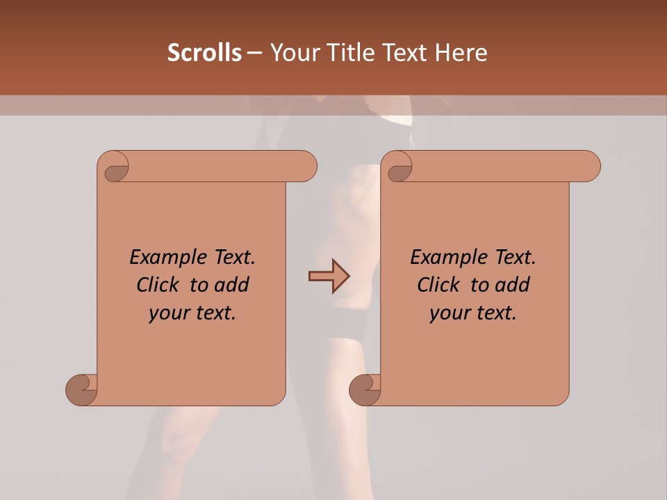 Performer Female Disco PowerPoint Template