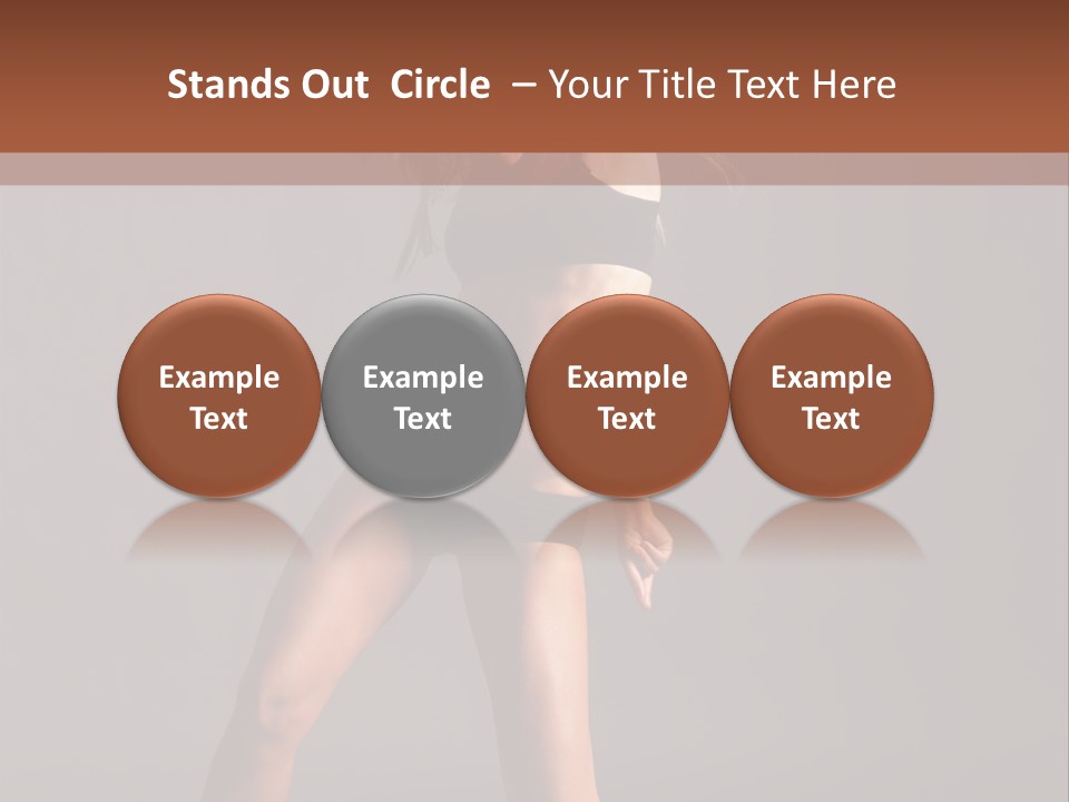Performer Female Disco PowerPoint Template