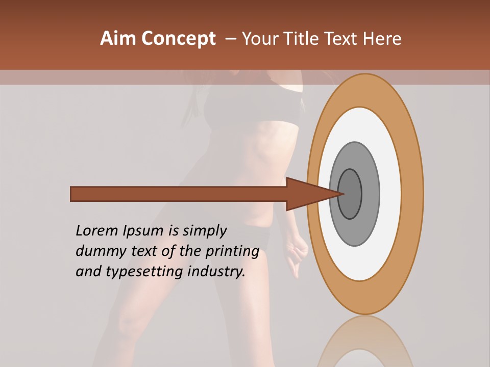 Performer Female Disco PowerPoint Template