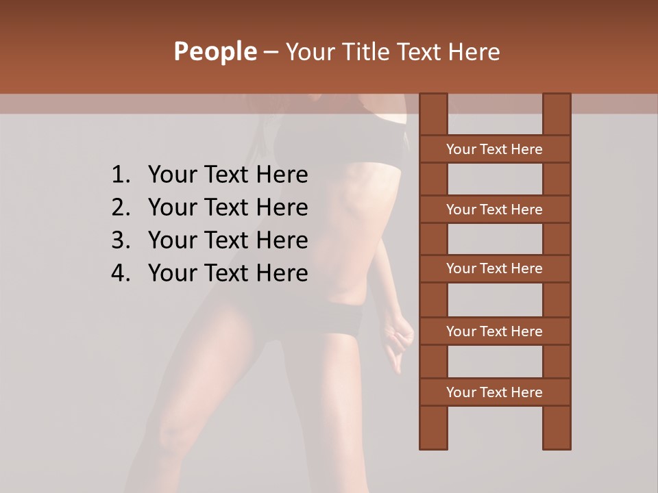 Performer Female Disco PowerPoint Template
