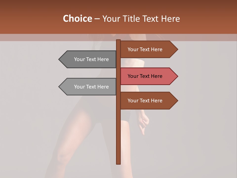 Performer Female Disco PowerPoint Template