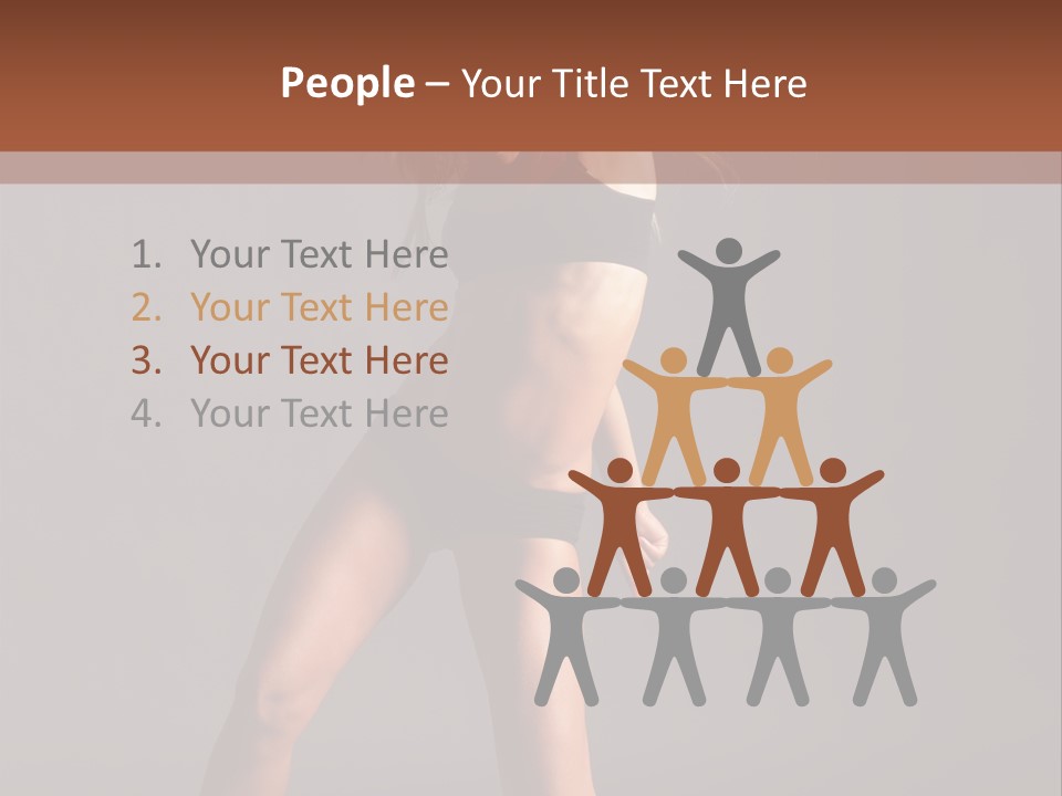 Performer Female Disco PowerPoint Template