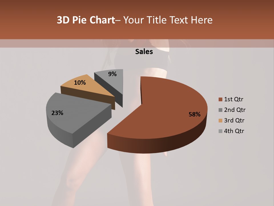 Performer Female Disco PowerPoint Template