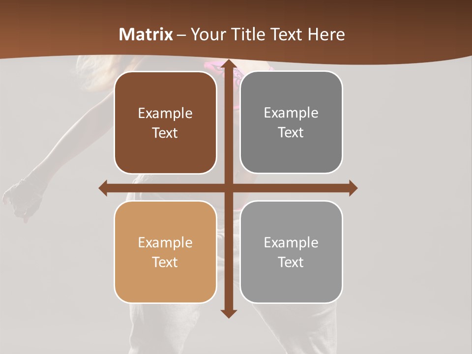 Femininity Voluptuous Blond PowerPoint Template