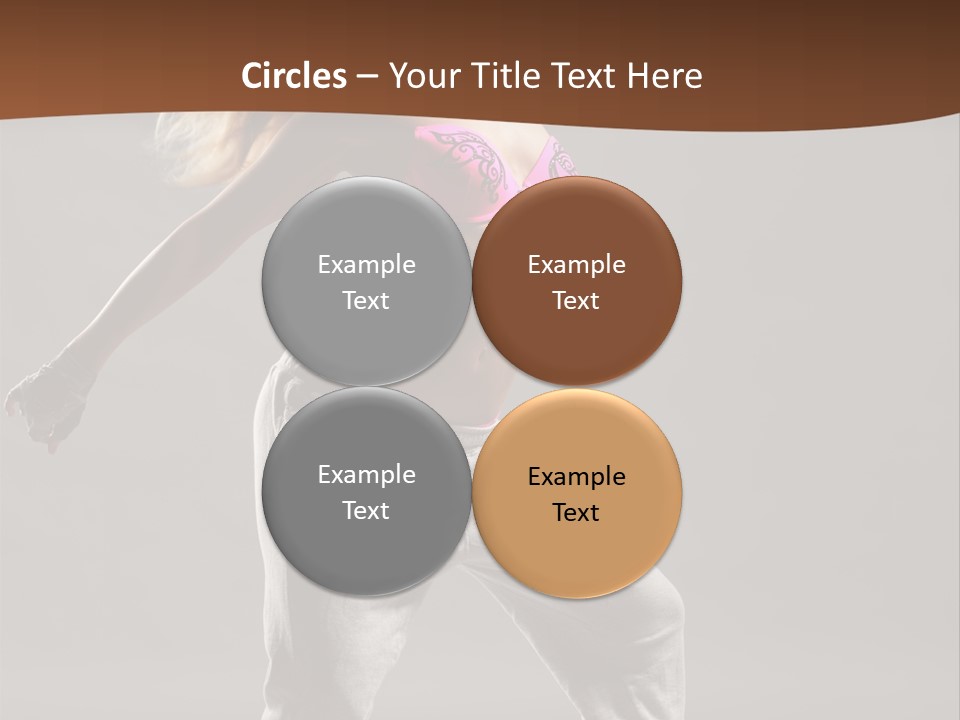 Femininity Voluptuous Blond PowerPoint Template