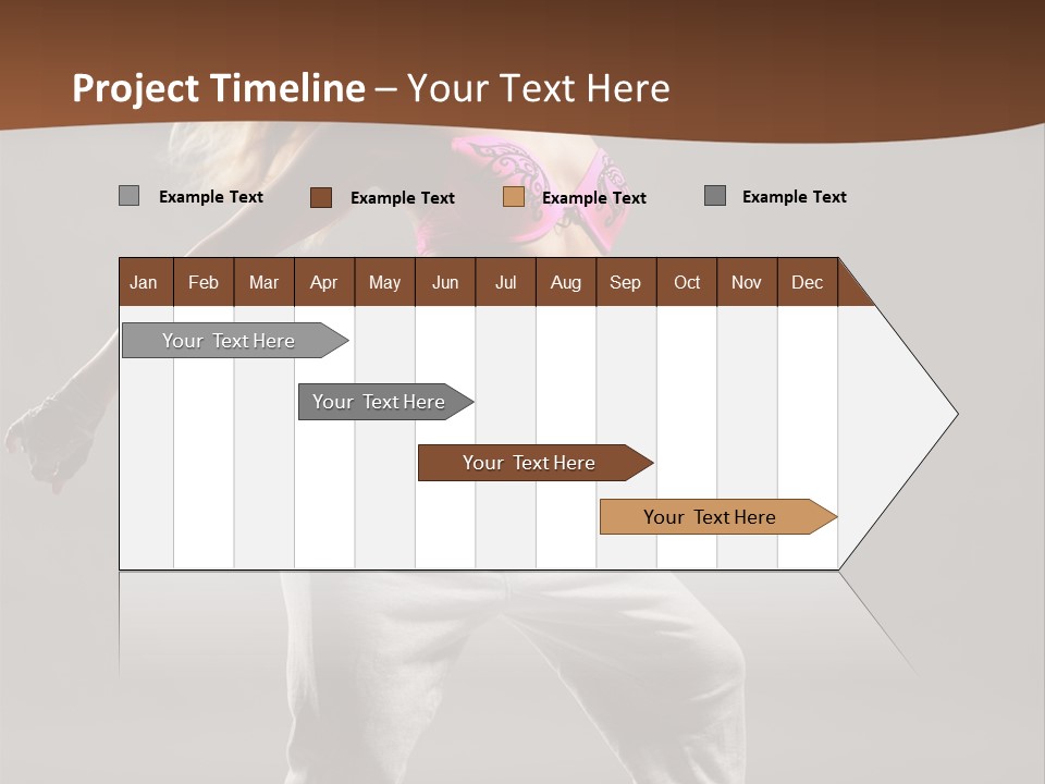 Femininity Voluptuous Blond PowerPoint Template