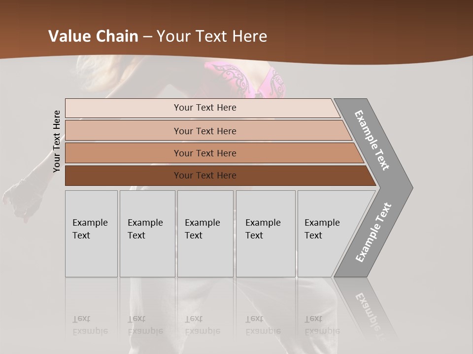 Femininity Voluptuous Blond PowerPoint Template