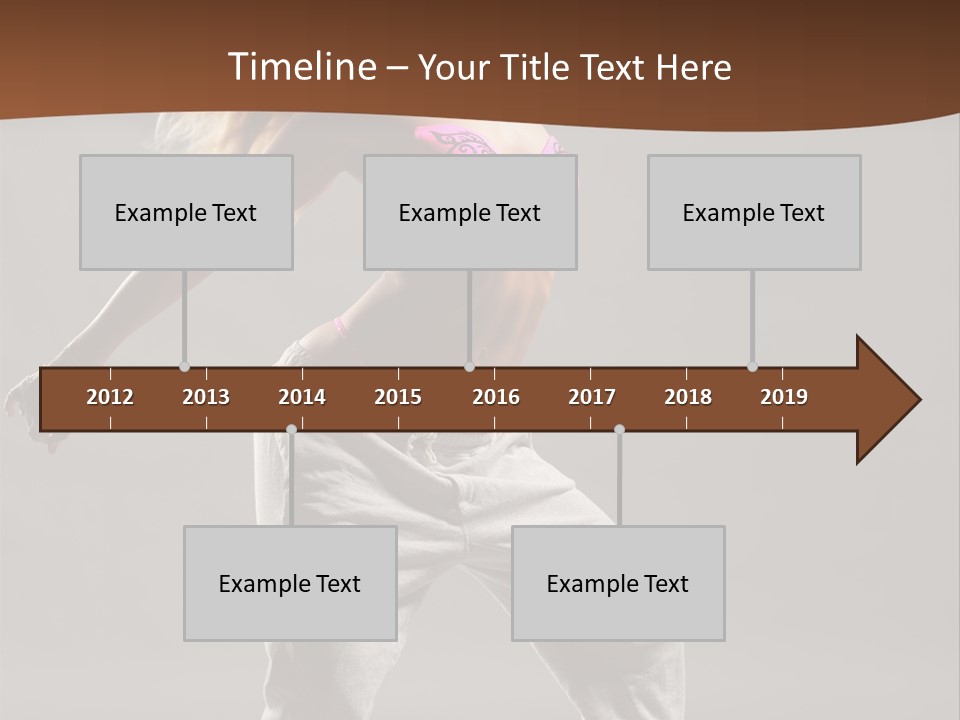 Femininity Voluptuous Blond PowerPoint Template
