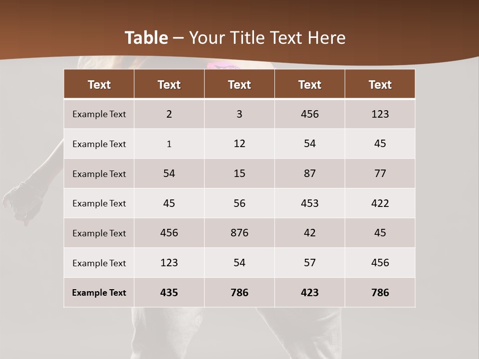 Femininity Voluptuous Blond PowerPoint Template