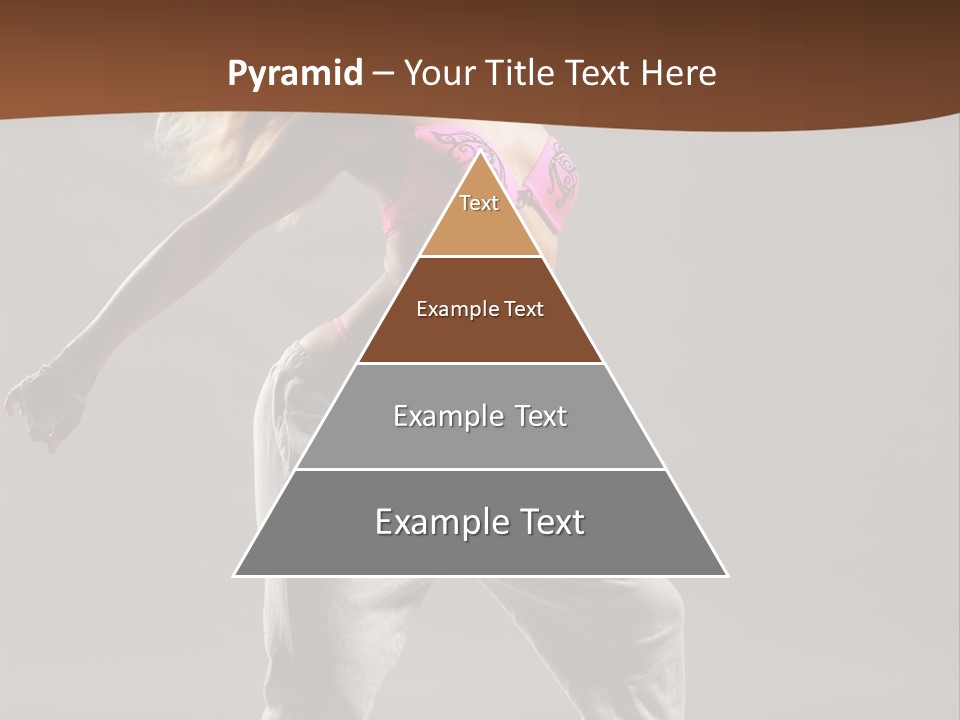 Femininity Voluptuous Blond PowerPoint Template