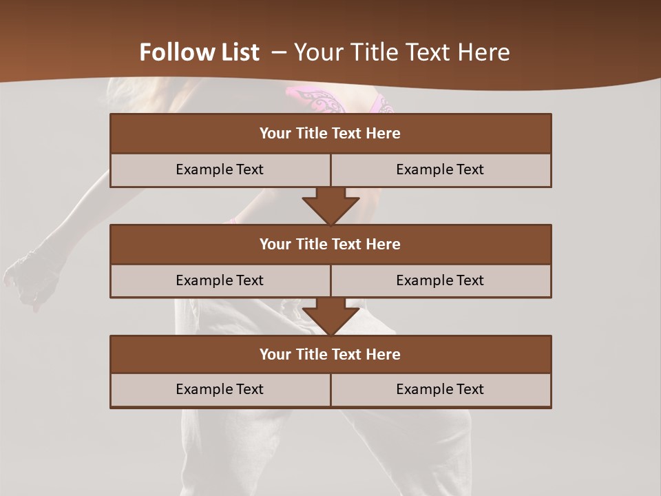 Femininity Voluptuous Blond PowerPoint Template