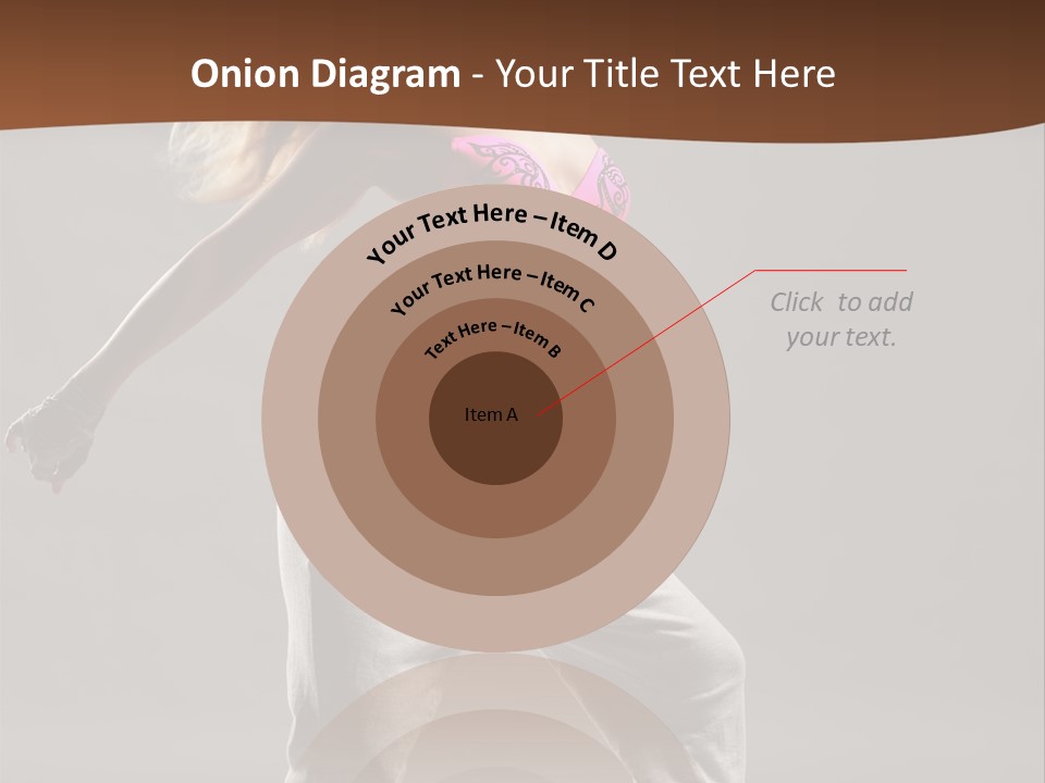 Femininity Voluptuous Blond PowerPoint Template