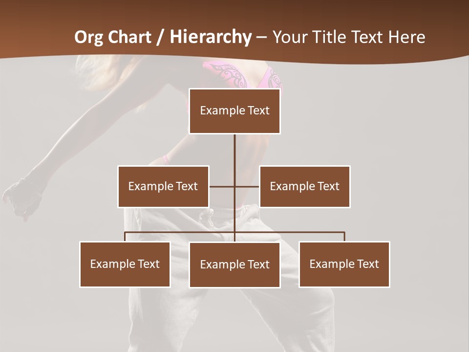 Femininity Voluptuous Blond PowerPoint Template