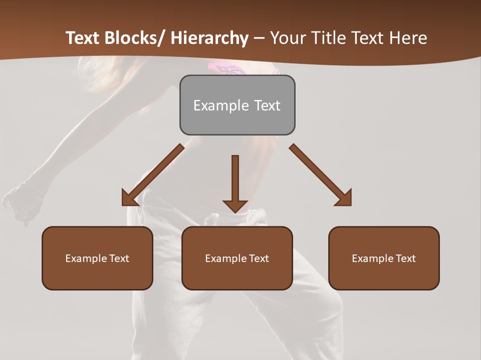 Femininity Voluptuous Blond PowerPoint Template