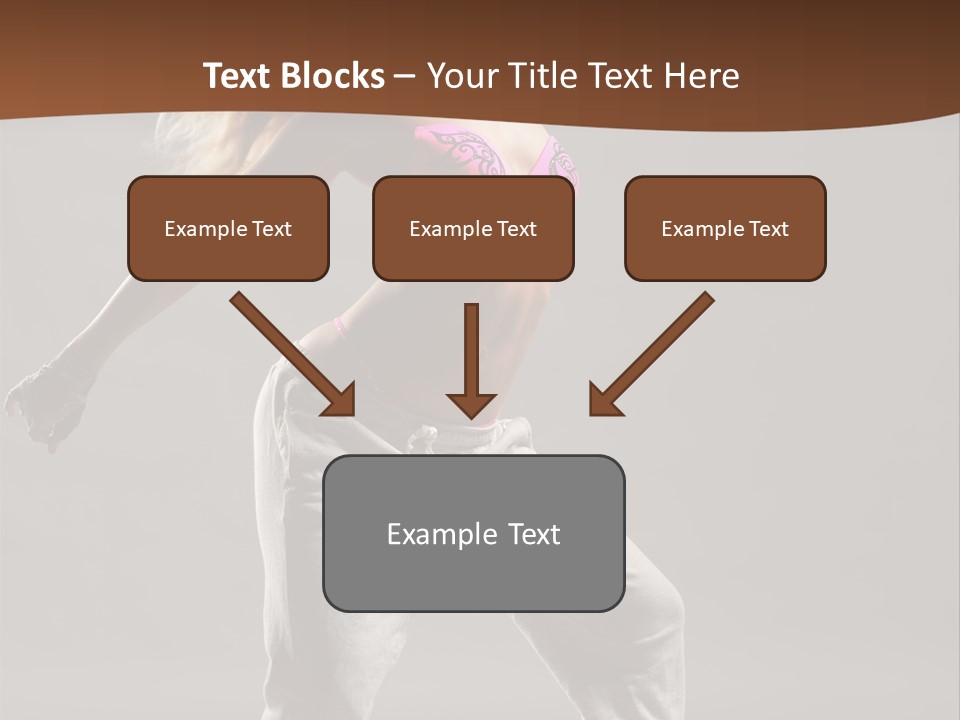 Femininity Voluptuous Blond PowerPoint Template