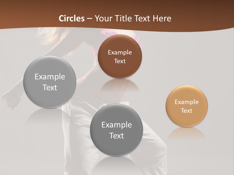 Femininity Voluptuous Blond PowerPoint Template