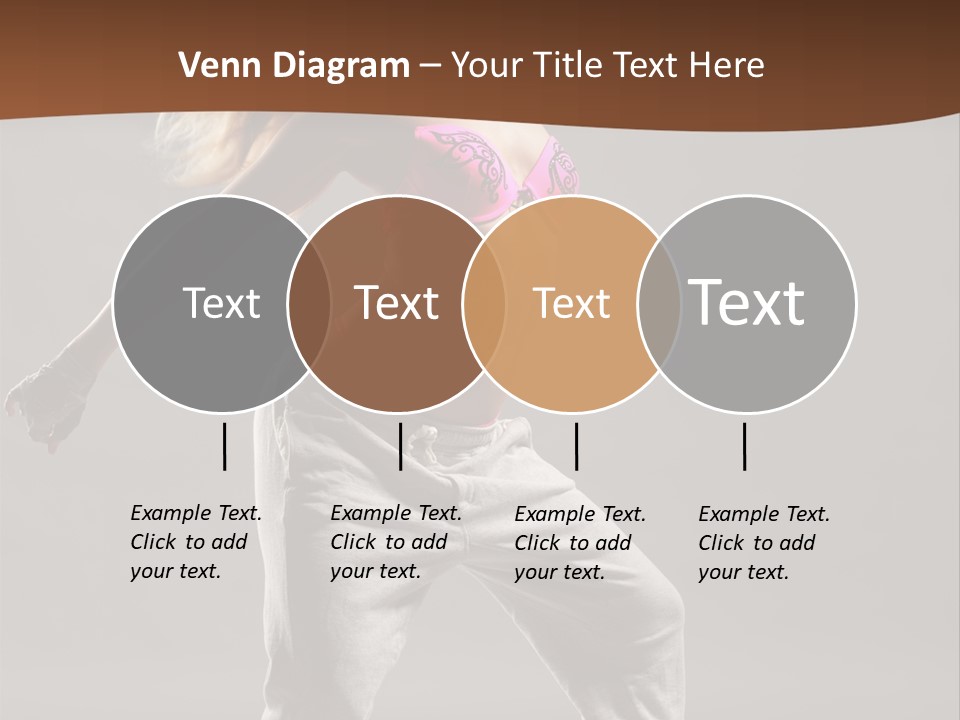 Femininity Voluptuous Blond PowerPoint Template