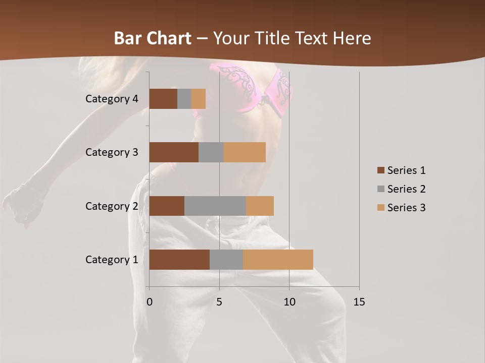 Femininity Voluptuous Blond PowerPoint Template