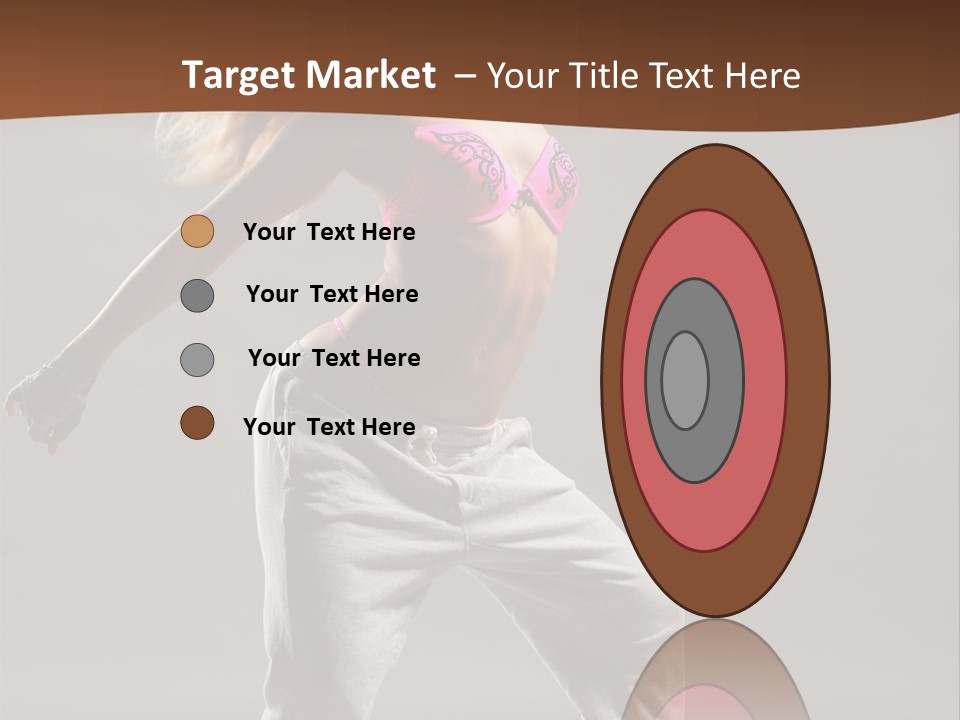 Femininity Voluptuous Blond PowerPoint Template