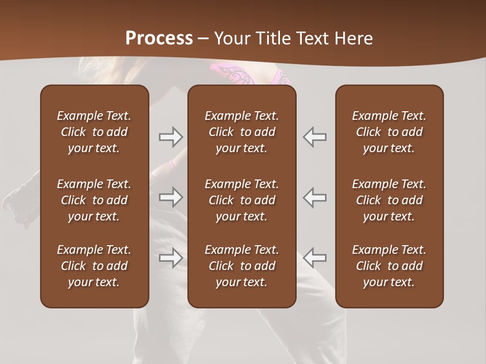 Femininity Voluptuous Blond PowerPoint Template