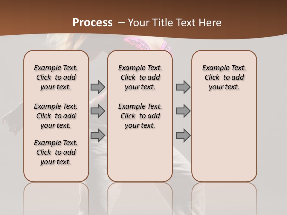 Femininity Voluptuous Blond PowerPoint Template