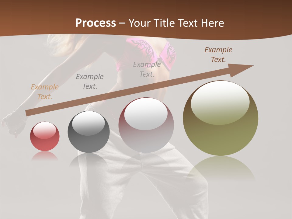 Femininity Voluptuous Blond PowerPoint Template