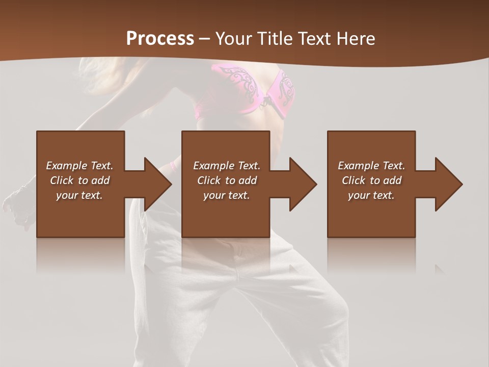 Femininity Voluptuous Blond PowerPoint Template