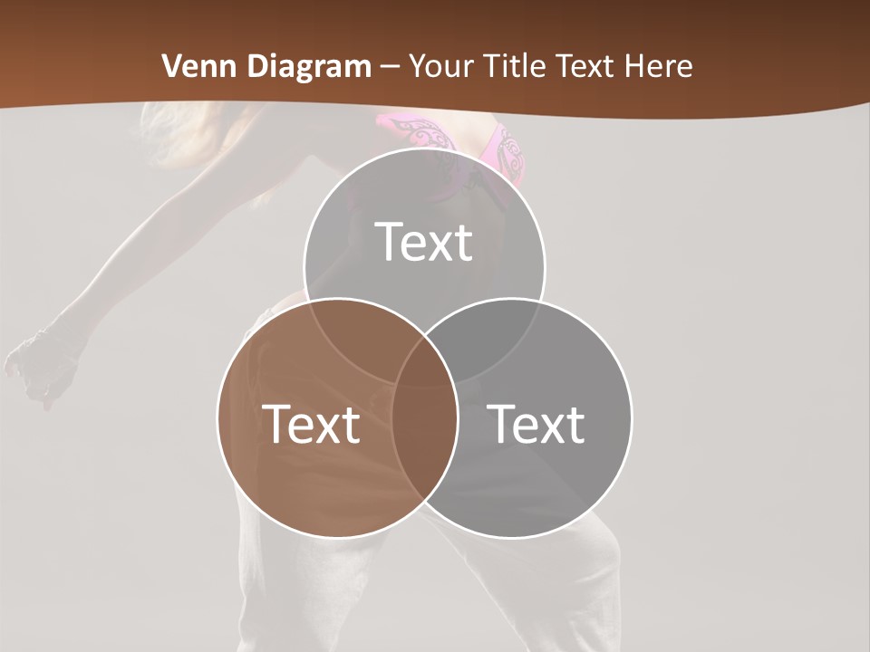 Femininity Voluptuous Blond PowerPoint Template