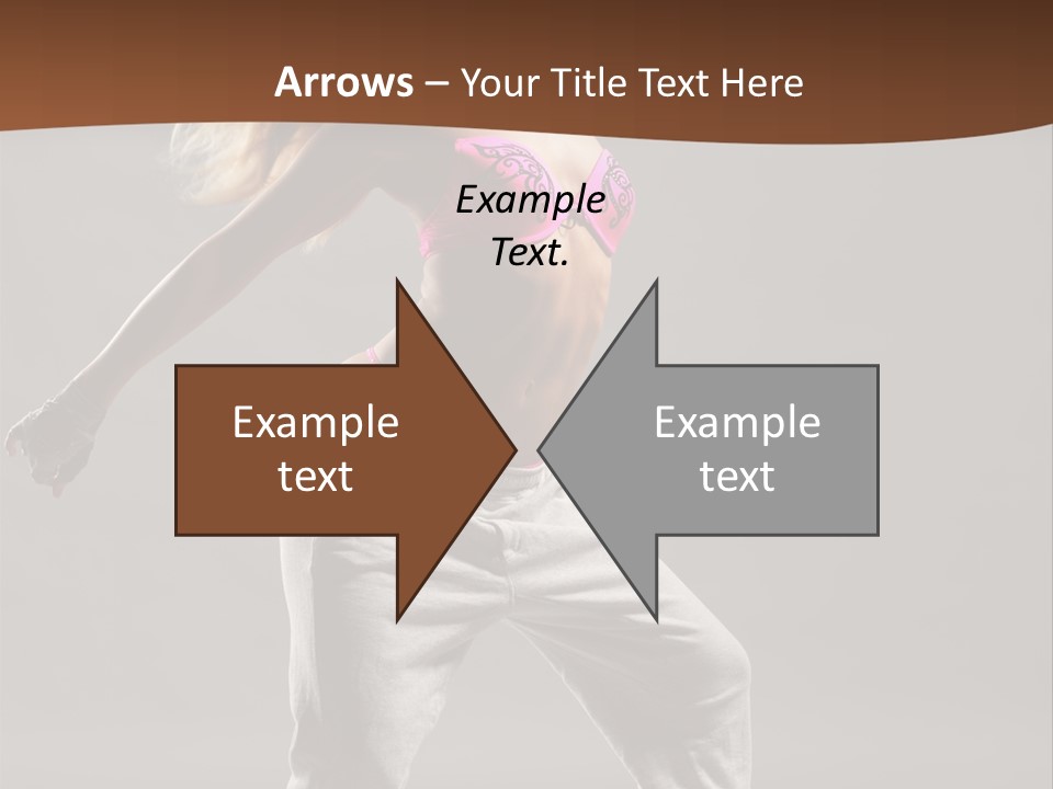 Femininity Voluptuous Blond PowerPoint Template