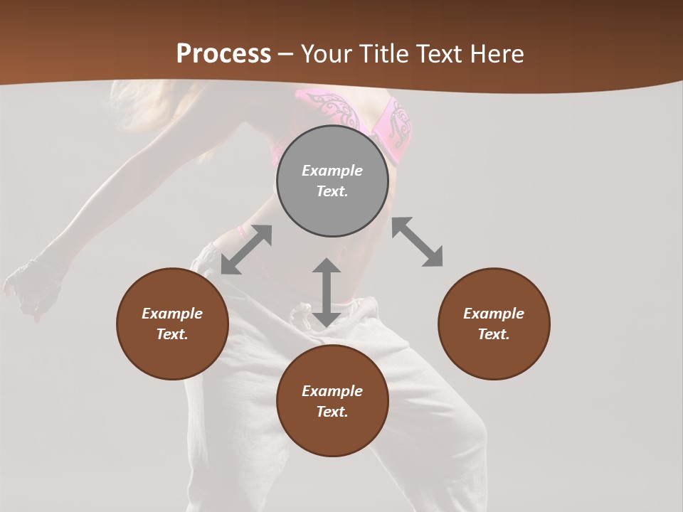 Femininity Voluptuous Blond PowerPoint Template