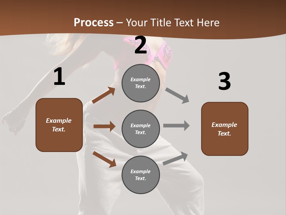 Femininity Voluptuous Blond PowerPoint Template