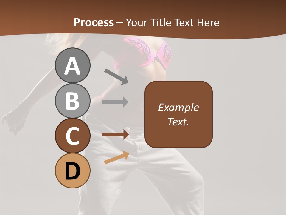 Femininity Voluptuous Blond PowerPoint Template