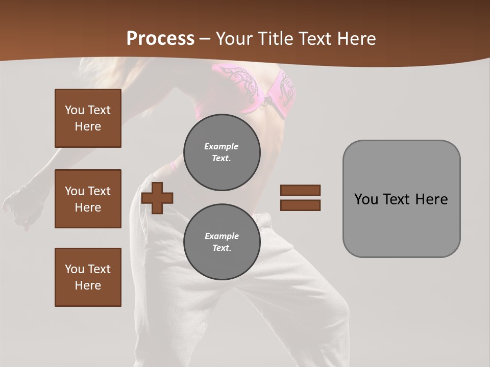 Femininity Voluptuous Blond PowerPoint Template