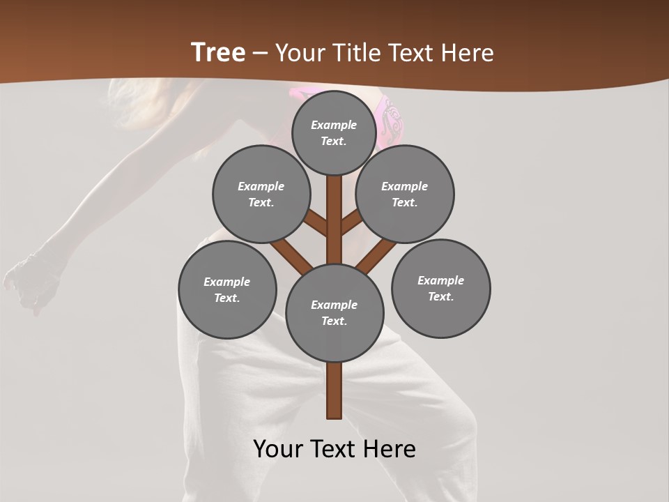 Femininity Voluptuous Blond PowerPoint Template