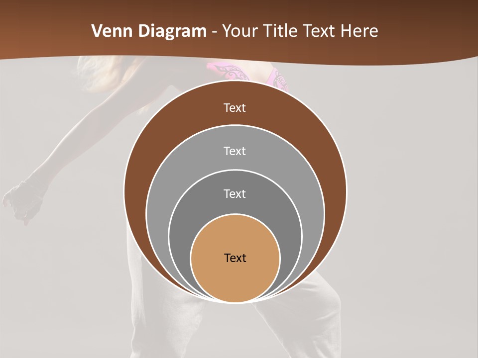 Femininity Voluptuous Blond PowerPoint Template