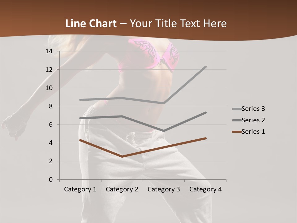 Femininity Voluptuous Blond PowerPoint Template