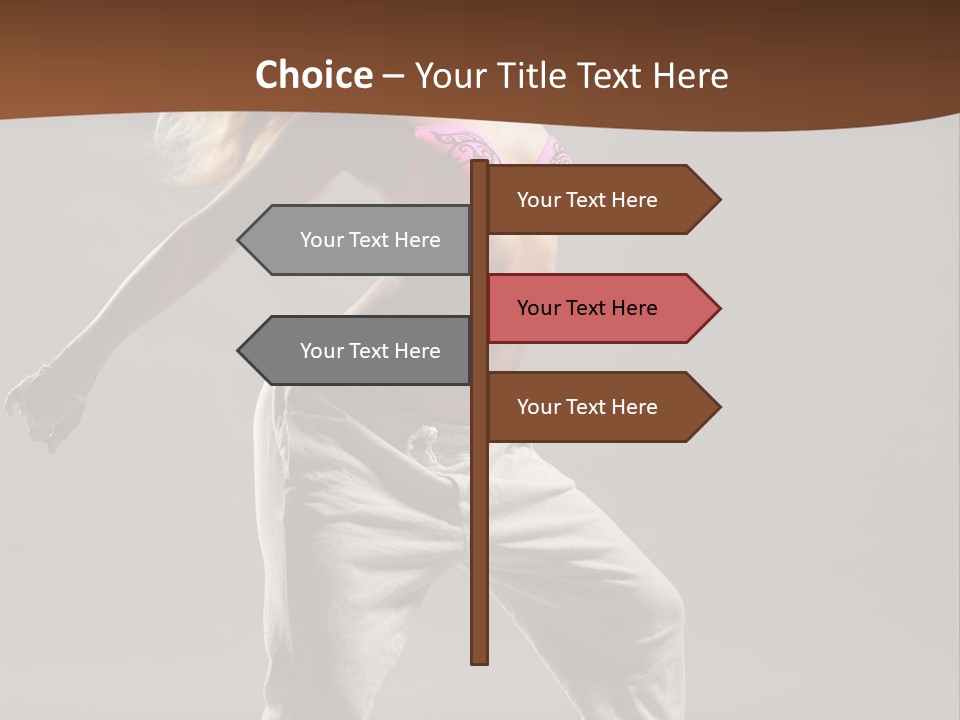 Femininity Voluptuous Blond PowerPoint Template