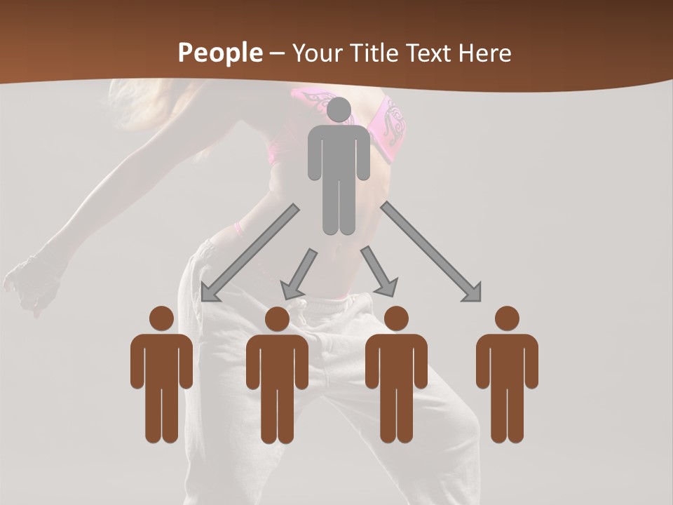 Femininity Voluptuous Blond PowerPoint Template