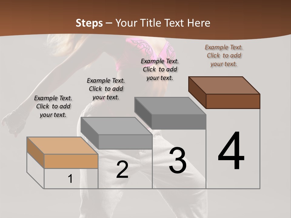 Femininity Voluptuous Blond PowerPoint Template